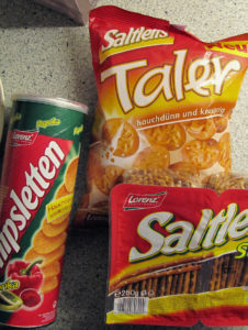 Die Entschädigung besteht aus Chipsletten, Saltletts-Sticks und -Taler