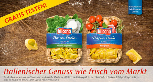 Hilcona kostenlos testen