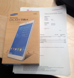 Das Galaxy Tab 4.0 LTE+ aus dem Telekom-Aktion