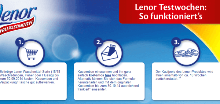 Lenor Testwochen von 01.07.2014 - 30.10.2014